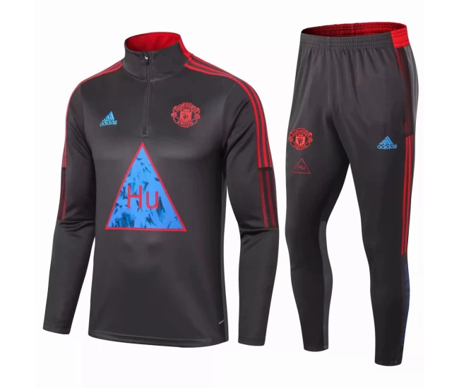 Manchester United Training Soccer Tracksuit Human Race Grey 2020 2021